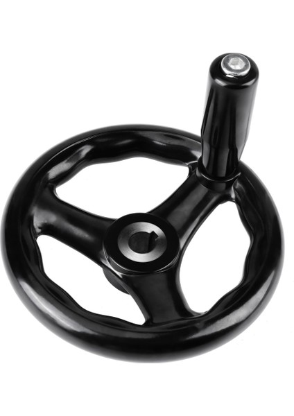 1 Adet 12*125MM Siyah Yuvarlak 3 Kollu El Çarkı Torna Freze Makinesi Için (Yurt Dışından)
