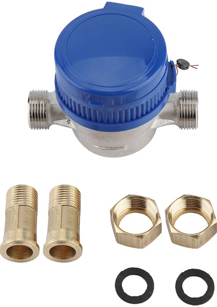 Bakır 1.5m3/h 0-40℃ Mekanik Su Sayacı 15MM 1/2 Inç Su Akış Ölçer (Yurt Dışından)