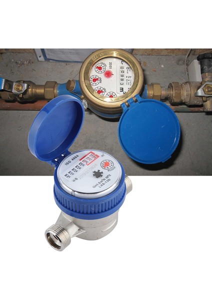 Bakır 1.5m3/h 0-40℃ Mekanik Su Sayacı 15MM 1/2 Inç Su Akış Ölçer (Yurt Dışından) indirimleri