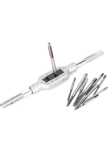 11 Adet Mini Vida Musluk Takımı Kılavuz Aleti Vida Makinesi Aksesuarı Yüksek Hızlı Çelik M1 M3.5 (11 Adet Mini Vida Musluk Takımı) (Yurt Dışından)