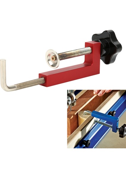 Ahşap Işleme Sabit Kelepçeler Ayarlanabilir G Kelepçe Endüstriyel Malzemeler El ile Çalıştırılan Alet (Kırmızı) (Yurt Dışından) indirimleri