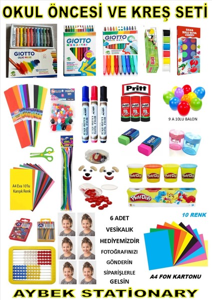 Aybek Statıonary Kreş & Okul Öncesi Set