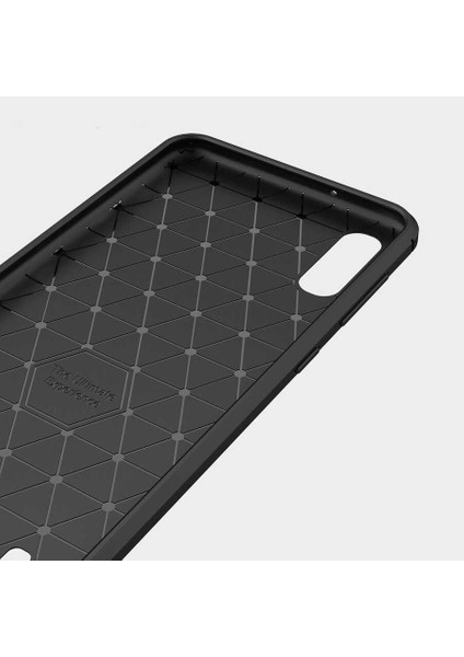 Samsung Galaxy M10 ile Uyumlu Kamera Korumalı Darbe Önleyici Carbon Brushed Silikon Kılıf indirimleri
