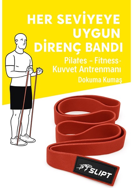 Dokuma Direnç Bandı Süper Loop Bandı Tüm Vücut Egzersiz Direnç Lastiği