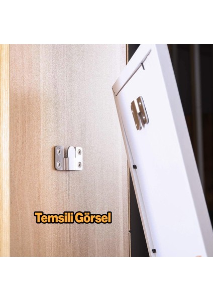 Baza Başlık Mobilya Karyola Köşe Koltuk Birleştirme Sacı Saç Bağlama Braketi Metal (1 Çift Takım) fırsatları