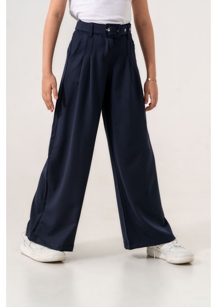 Kız Çocuk Kemerli Pileli Pantolon 6000 fiyatları