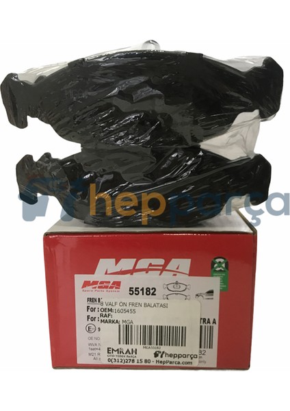 Opel Corsa B Ön Fren Balatası Mga