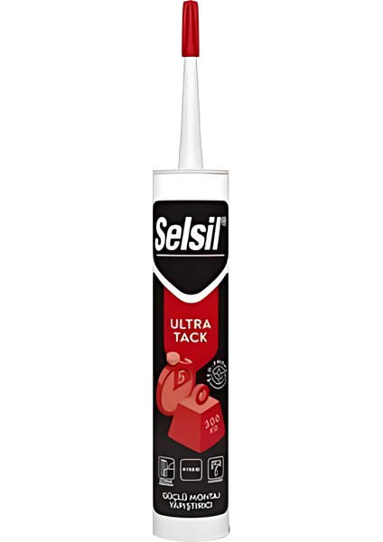 Selsil Ultra Tack 2 Kartuş 280ML + 1 Tüp 60ML Süper Güçlü Yapıştırıcı Seti – Proje & Günlük Kullanım Için Avantajlı Kombin