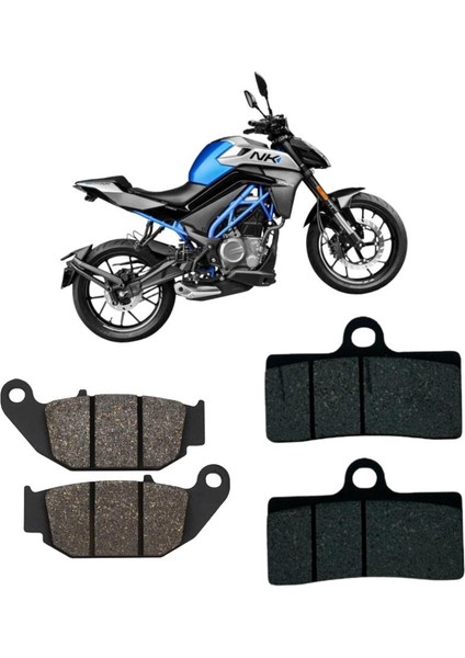 Cf Moto 250 Nk 2022 ve Sonrası Ön Arka Fren Balata Takım GMS0201