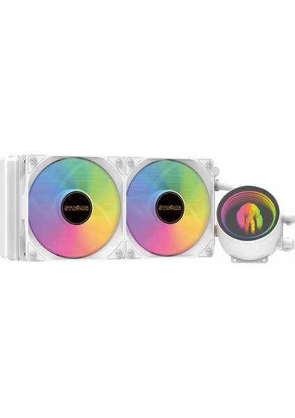 Snowland First Rainbow Beyaz 240MM Işlemci Sıvı Soğutma
