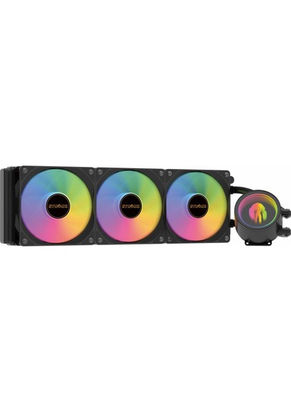 Snowland First Rainbow Siyah 360MM Işlemci Sıvı Soğutma