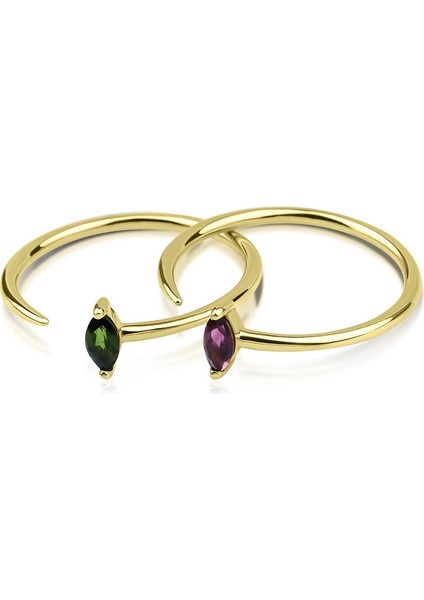 14 Ayar Altın Yeşil Turmalin Açık Yüzük KRS072-T14GR16 fiyatları