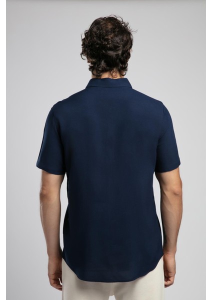 Basices Erkek Kısa Kol Dokuma Gömlek modelleri