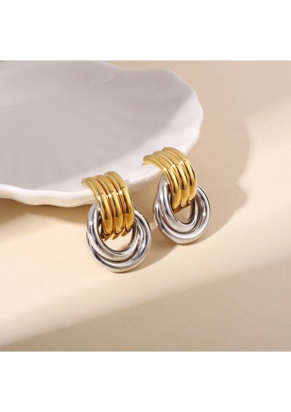 Basit, Çok Yönlü Niş Tasarım Küpeler Modadan Banliyö Küpelerine (Yurt Dışından)