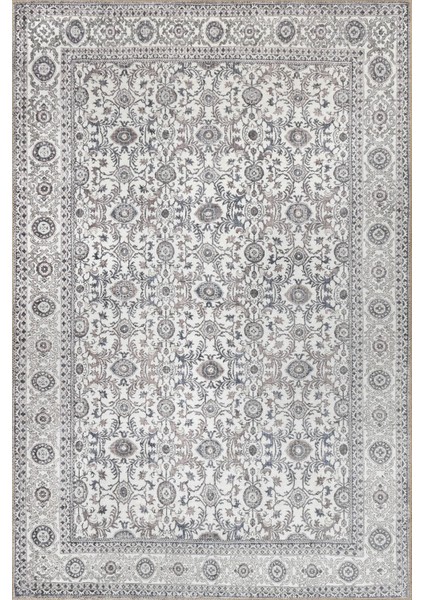 Stonart Eskitme Vintage Desenli Bej/gri Otantik Yıkanabilir Şönil Halı Al 443 fiyatları
