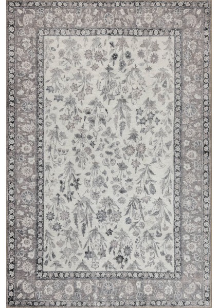 Stonart Eskitme Vintage Desenli Gri Otantik Yıkanabilir Şönil Halı Al 447 fiyatları