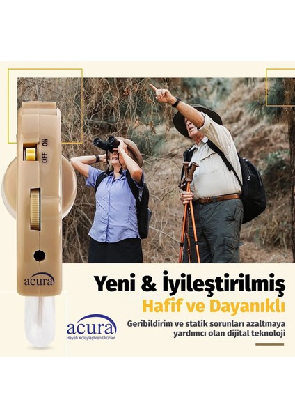 Ses Yükseltici Cihaz 50, Pil Hediyeli, Güçlü ve Temiz Ses İçin Uygun
