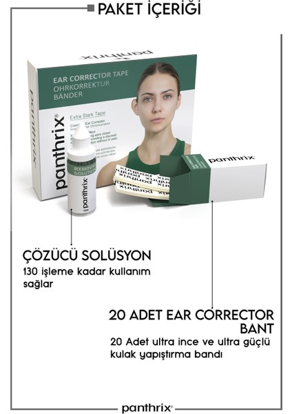 Kepçe Kulak Düzeltici Bant, Bpa Free, CE Sertifikalı, Rahat ve Kolay Kullanım indirimleri