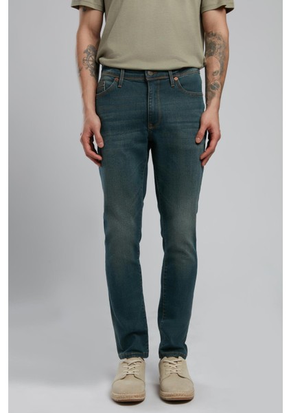 Jack Normal Bel Dar Kesim Dar Paça Yeşil Erkek Jean Pantolon fiyatları