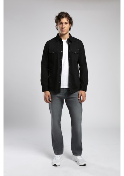 Worner 1 Erkek %100 Pamuk Jean Gömlek