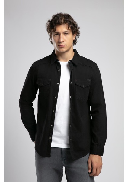 Worner 1 Erkek %100 Pamuk Jean Gömlek modelleri