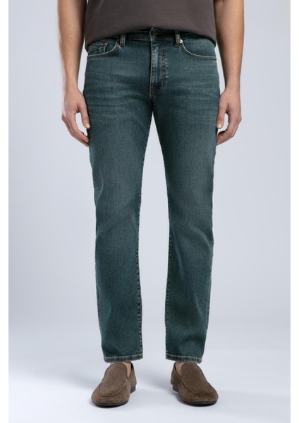 Harry Normal Bel Normal Kesim Düz Paça Yeşil Erkek Jean Pantolon fiyatları