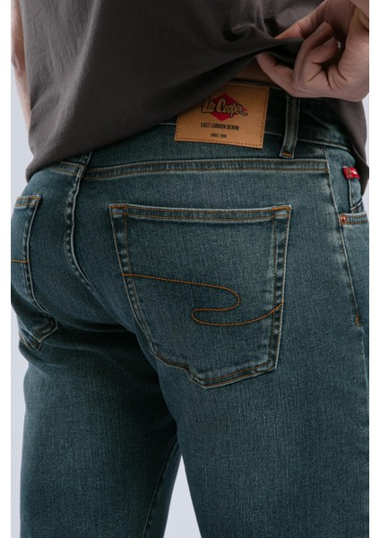 Harry Normal Bel Normal Kesim Düz Paça Yeşil Erkek Jean Pantolon indirimleri