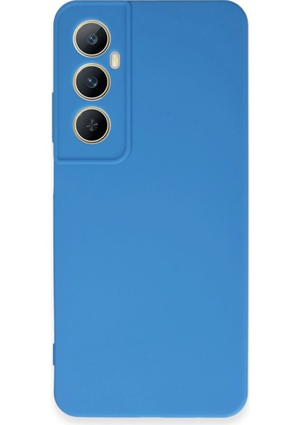 Realme C65 Kılıf First Silikon - Mavi Drstr