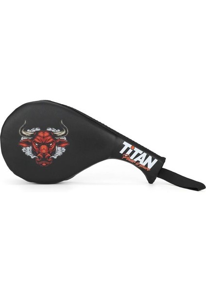 Taekwondo, Kick Boks ve Muay Thai Kızgın Boğa Desenli Siyah Raket Ellik