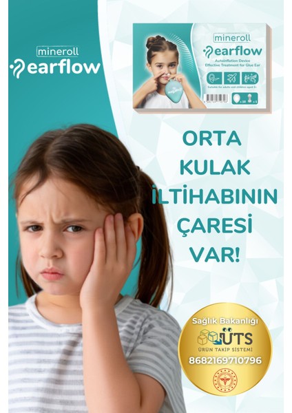 Orta kulak basınç dengeleyici rahat ve konforlu kullanım cihazı, CE uygun, TR menşei