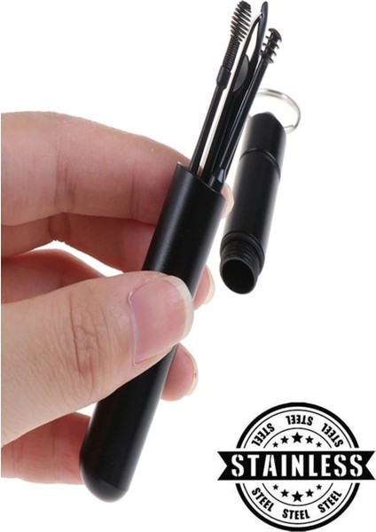 Siyah 7 Parça Çelik Kulak Temizleme Seti, Hijyenik ve Güvenli Kullanım fiyatları