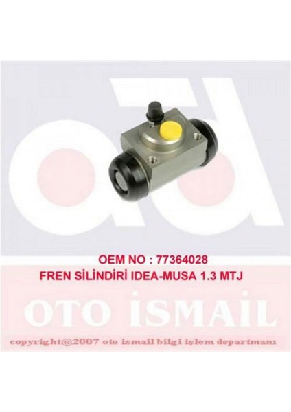 Fren Silindiri [ Fiat Idea 1.2/1.4 16V/1.3 Jtd 2004-, Doblo 1.3 Jtd/1.4 16V (22MM) ] Dpmah