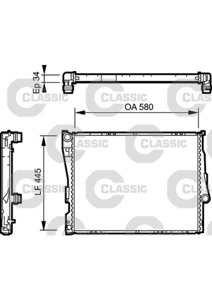 Motor Su Radyatoru Bmw M52 M54 M57 E46 Z4 E85 Dpmah