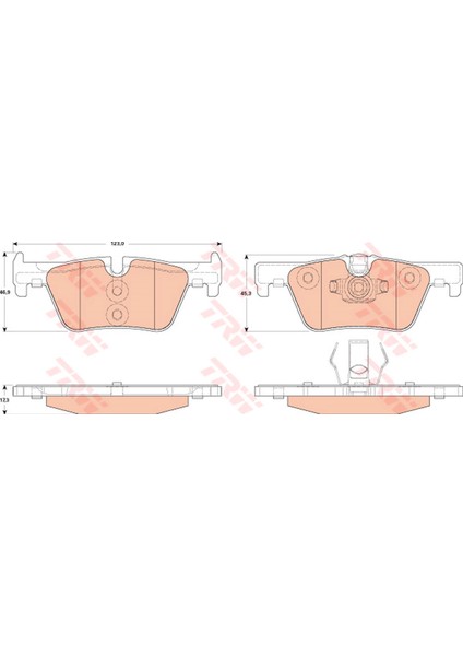 Fren Balatasi Arka Bmw 3 316 I 12-16, 318 I 15-18, 320 I 12-18, 316 D 12-18, 318 D 12-18, 320 D 11-18,325 D 13-18, 1 114 I 12-15, 116 I 11-19, 118 I 11-19, 120 I 15-19, 114 D 12-15, 116 D 11-19 Dpmah