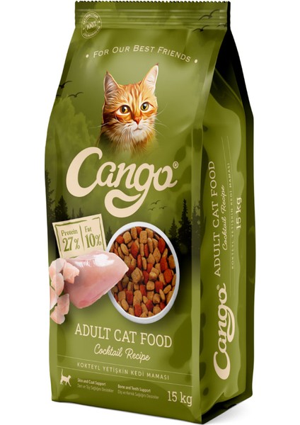 Yetişkin Kedi Maması Kokteyl 15KG