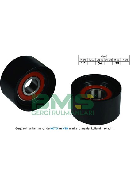 Alternatör Gergi Rulmani Mercedes C-Clk-Cls-E-S-Sl-Sll-M-G-Gl-Glk Chrysler 300C Dpmah