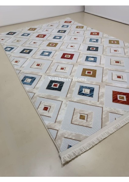 Renkli Multi Saçaklı Kaymaz Tabanlı Kesme Yıkanabilir Hali Yolluk modelleri