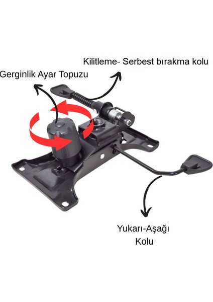 Müdür Yönetici Sekreter Büro Ofis Çalışma Oyuncu Koltuğu Çift Kollu Mekanizma Yedek Parça fiyatları