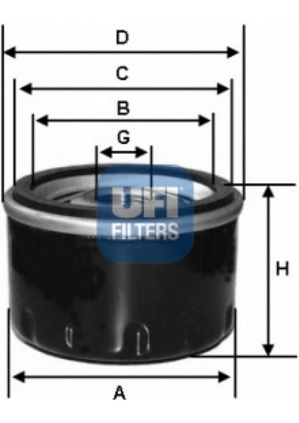 Yağ Filtresi Uno 45-Panda-Tmpr-Alfa 145-146-164 -Ibiza I-Terra Dpmah