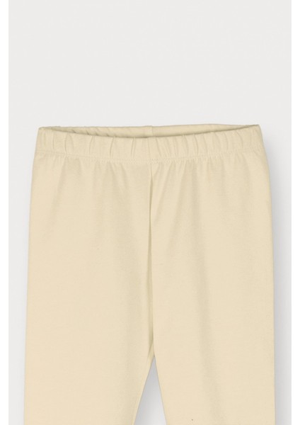 Beli Lastikli Esnek Yüksek Bel Basic Kız Çocuk Tayt