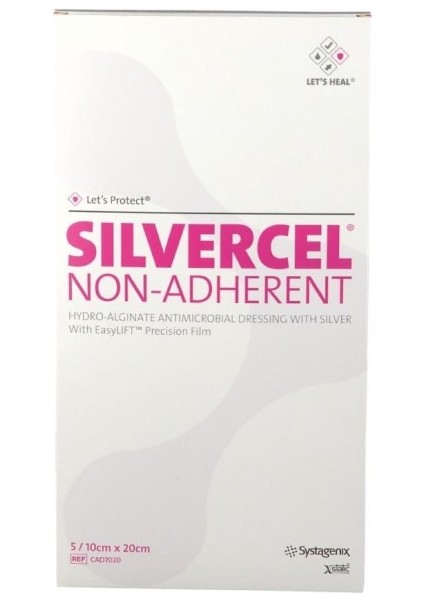 Silvercel CAD7020 Non-Adherent Hydro-Alginate Dressing 10CM x 20CM