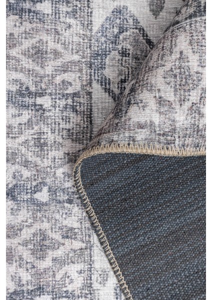 Stonart Eskitme Vintage Desenli Gri Otantik Yıkanabilir Şönil Halı Al 452 indirimleri