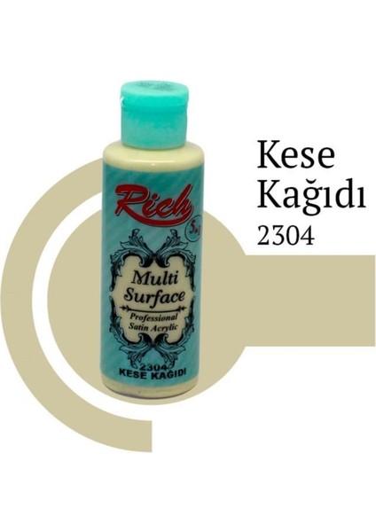 Rich Multi Surface 2304 Kese Kağıdı Akrilik Boya 120 cc