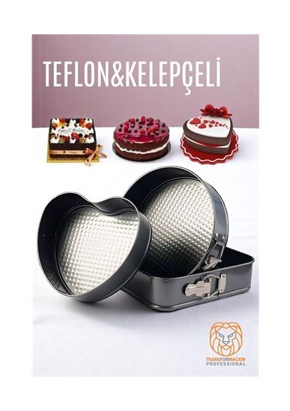 3 Boy Kelepçeli Kek Kalıbı 24-26-28 cm Çoklu Kek Kalıbı Teflon