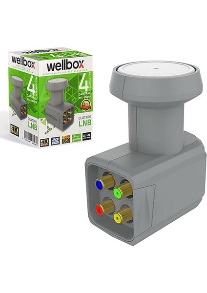 Dörtlü Santral Lnb Quattro 3D 4K Wellbox WXL-104QTR R37