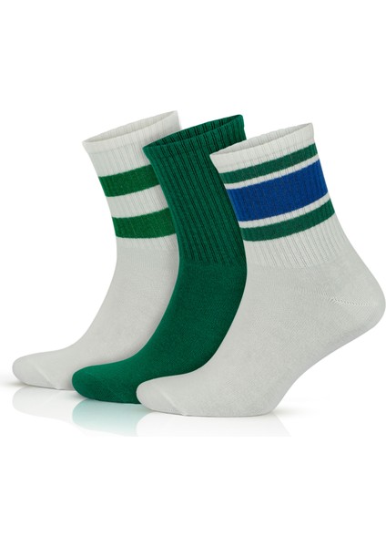 Pamuklu Renkli Kolej Çorabı