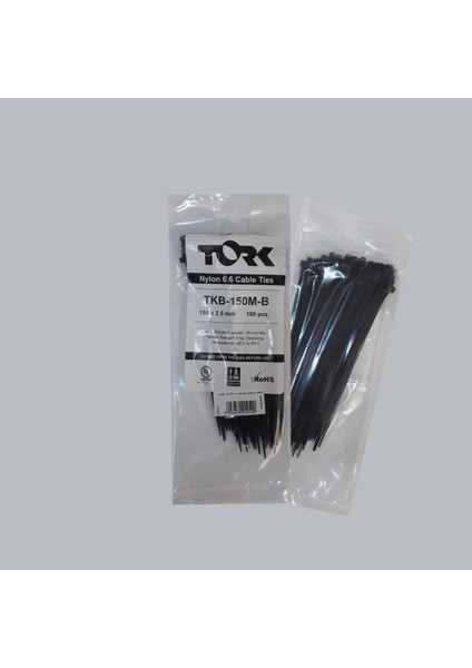 Tork Siyah Kablo Bağı 2,5X150