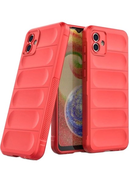 Samsung Galaxy A06 Kılıf Optimum Silikon - Kırmızı Drstr