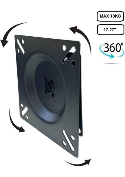 14-27'' Sabit 360DERECE Kafa Hareketli Monitör Duvar Askı Aparatı