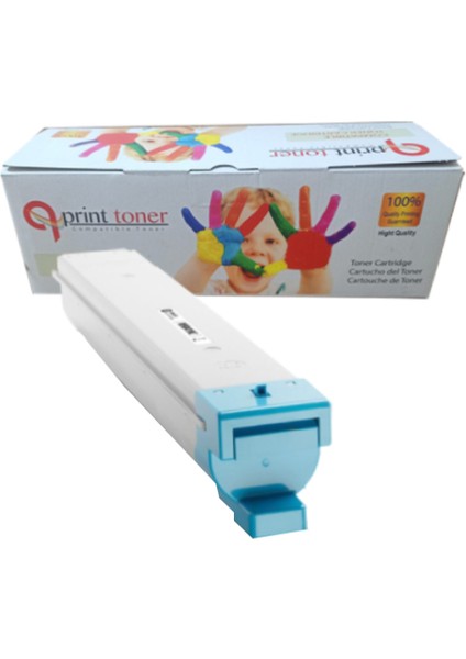 Qprint Toner Hp W9041MC Mavi Muadil Toner Çipli E72530 E77822 E77825 E77830 E78232 E78325 E78330